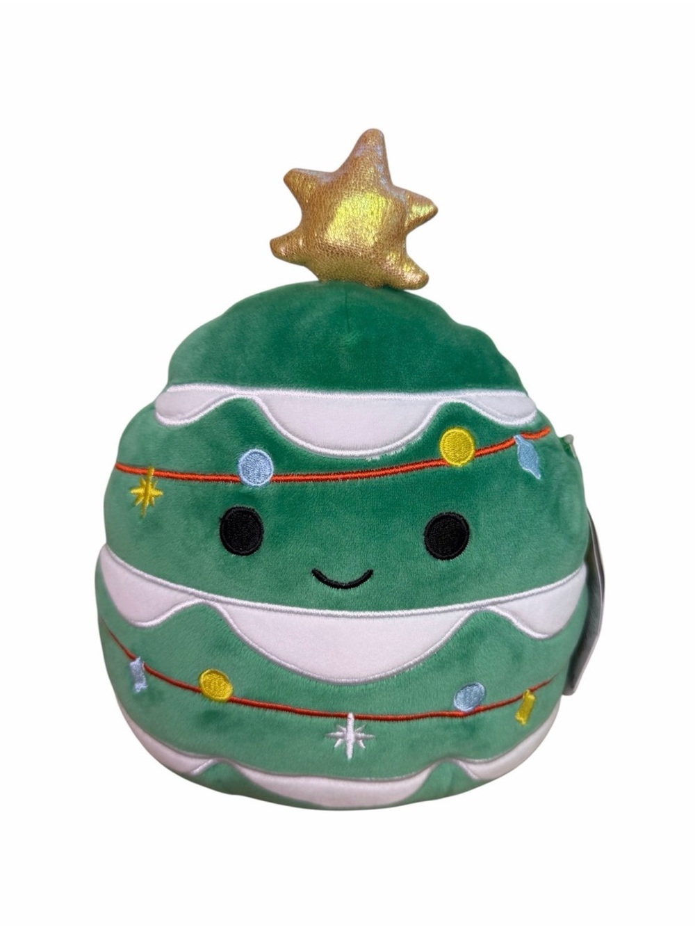 Squishmallows Green Christmas Tree Plush with Gold Star